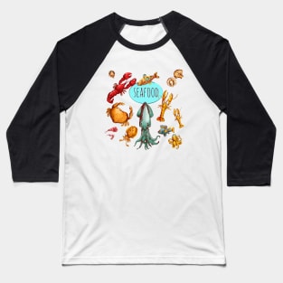 Seafood Baseball T-Shirt